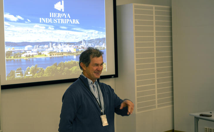 Herøya: Business Development Manager ved Herøya Industripark hvor, Asgeir Knutsen, fortalte om området. 