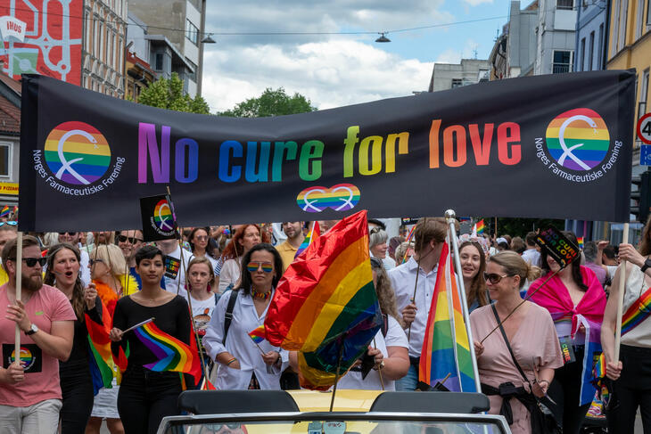 Farmaceutenes fane under Pride 2019 No cure for love